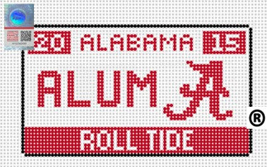 Alabama License Plate