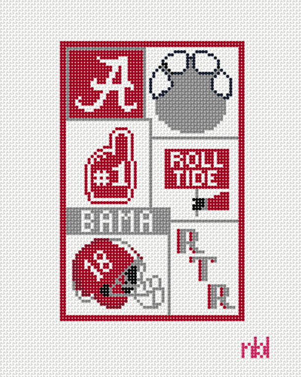 Alabama Logos Mini Flag Kit - 0