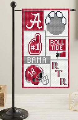 Alabama Logos Mini Flag Canvas - 0