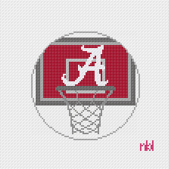 Alabama Basketball Net Needlepoint Canvas