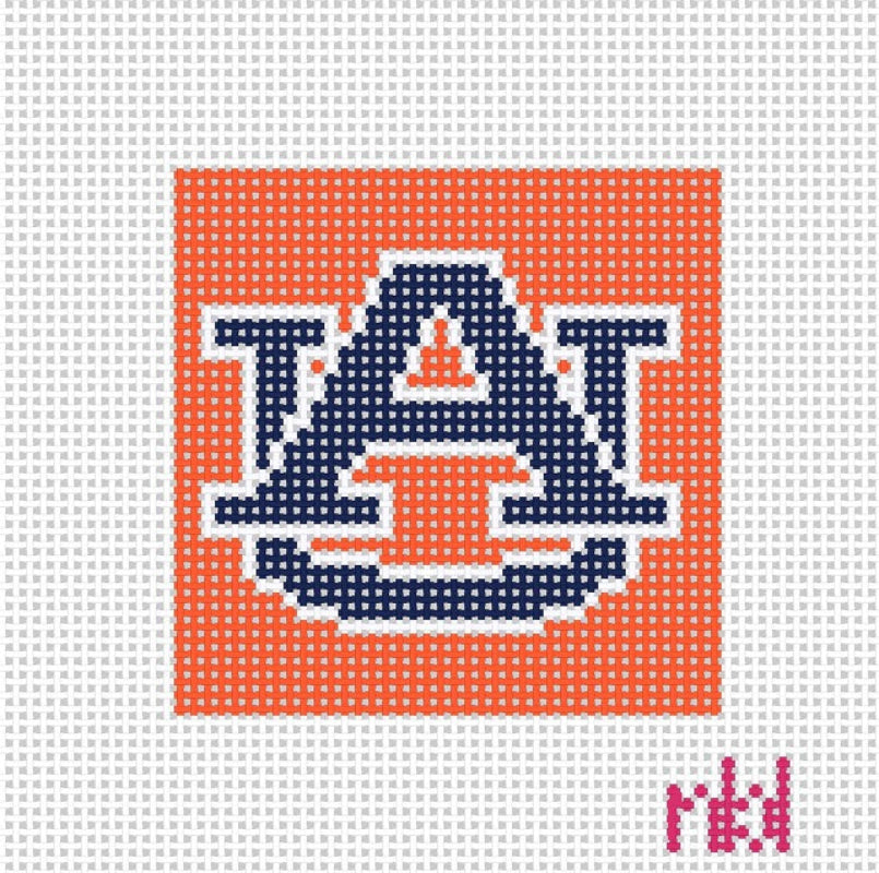 Auburn Mini Square - Needlepoint by Laura