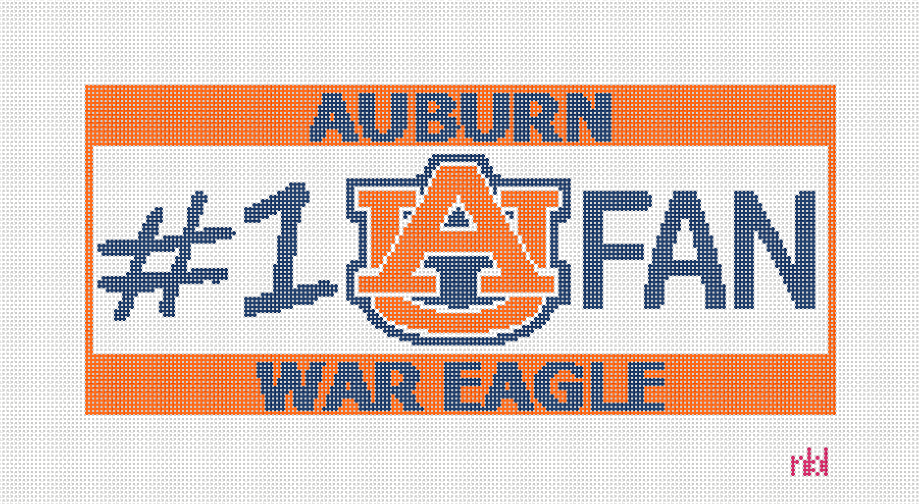 Auburn Fan Lumbar Pillow