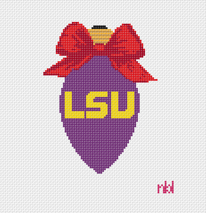 LSU Christmas Bow Light Bulb Green - 0