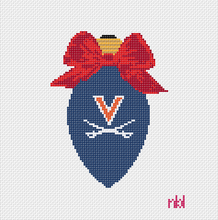 Virginia Christmas Bow Light Bulb - 0