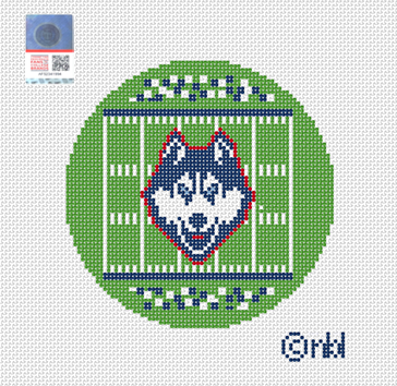 Connecticut Football Field Round Canvas