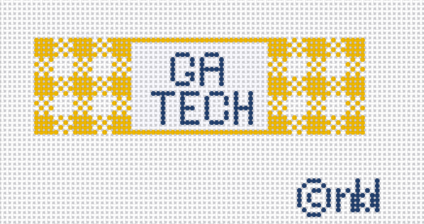 GA Tech Gingham Fob