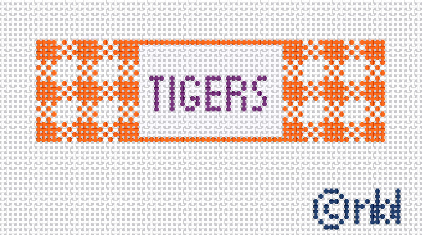 Clemson Gingham Fob