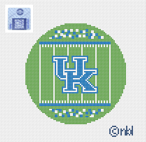 Kentucky Football Field Round Canvas