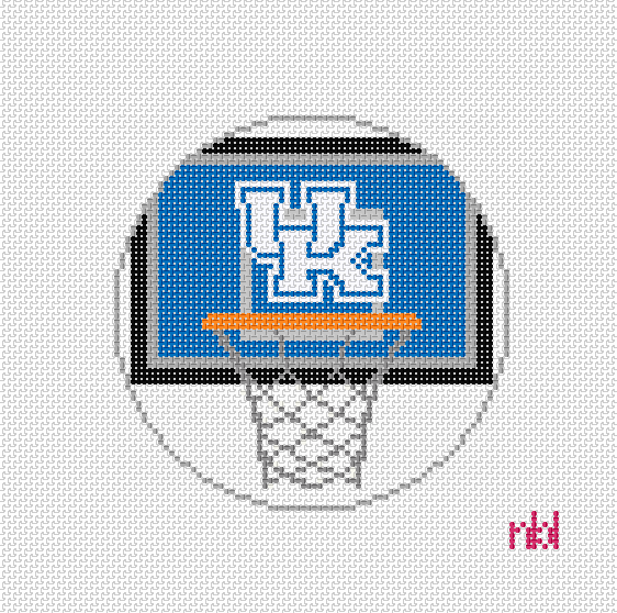 Kentucky Basketball Net Needlepoint Canvas