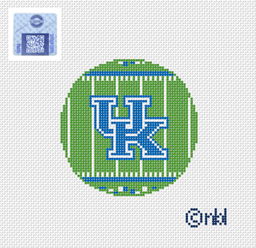 Kentucky Football Field Round Canvas - 0