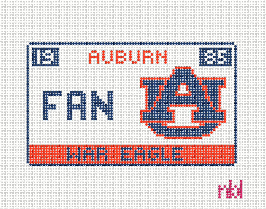 Auburn License Plate- Fan