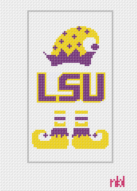 LSU Elf Flag Canvas