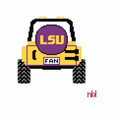 LSU Jeep