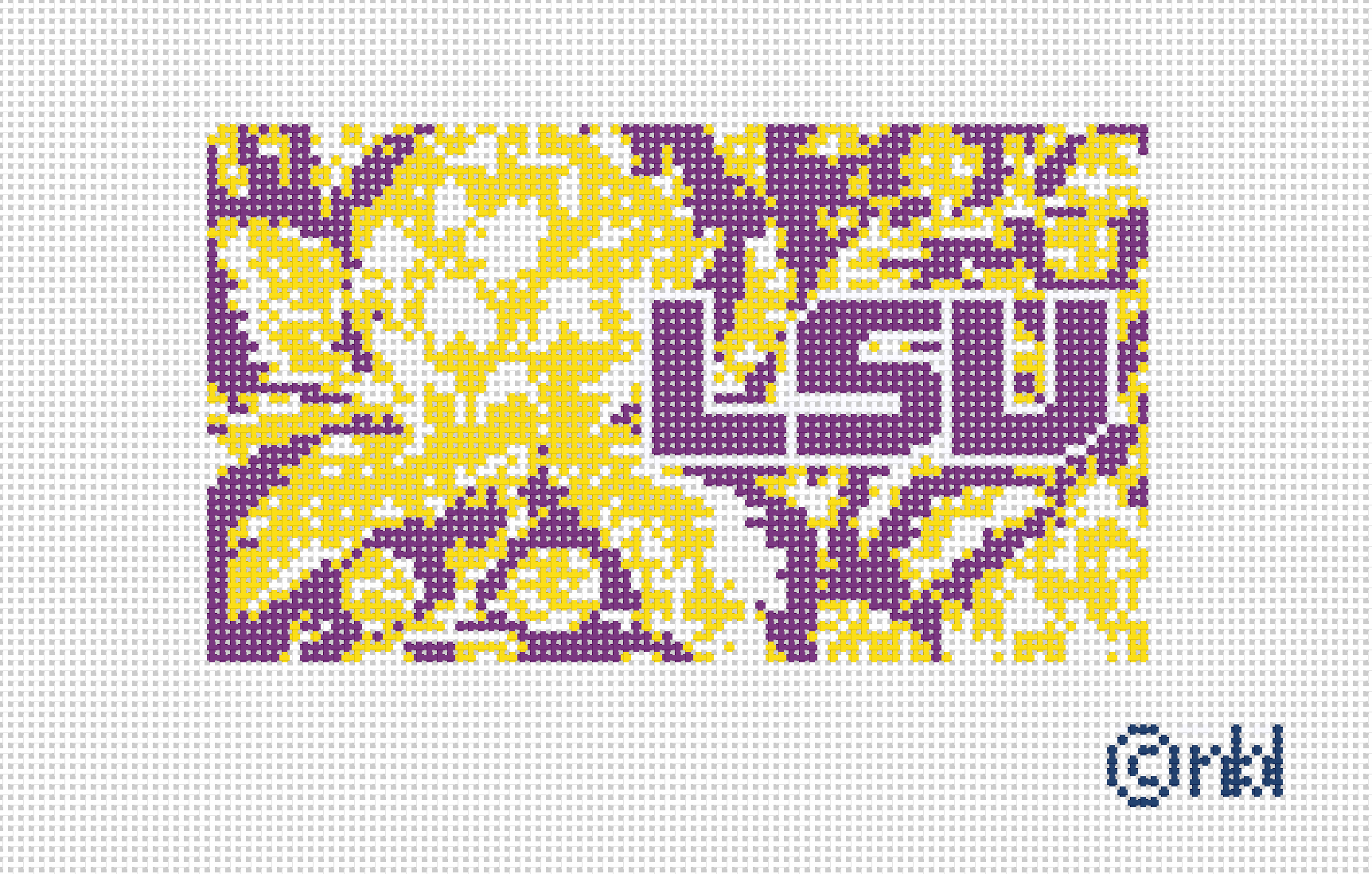 LSU Artichoke Purse Insert