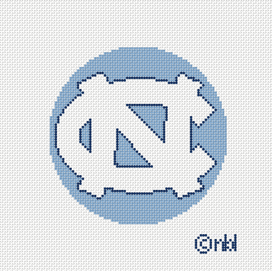 NC logo round blue background