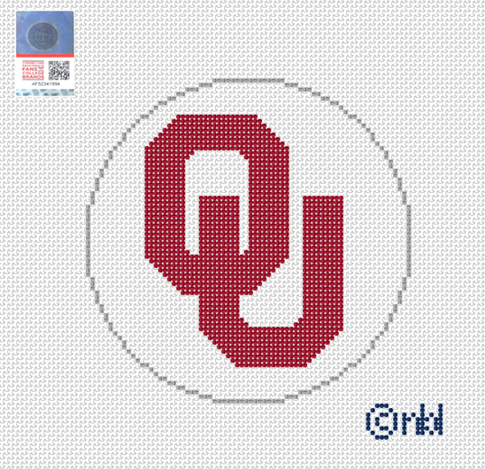 Oklahoma logo round white background