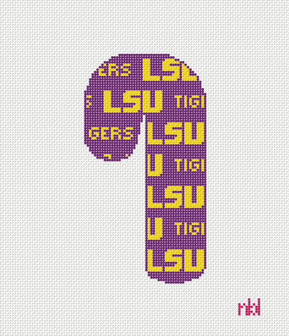 LSU Candy Cane Purple