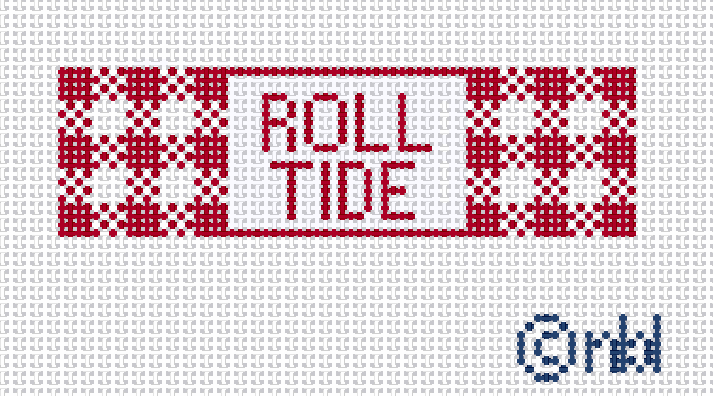 Alabama Roll Tide Gingham Fob