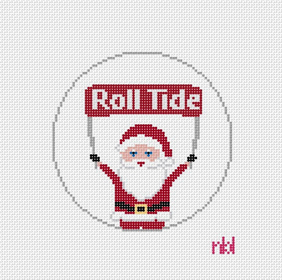 Alabama Santa with Team Banner