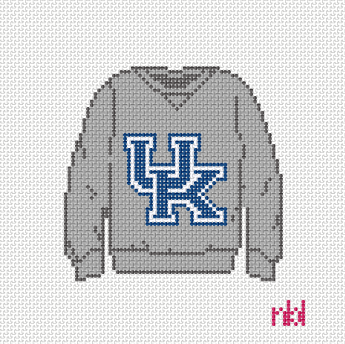 Kentucky Sweatshirt Needlepoint Canvas- 18 mesh