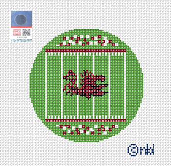 South Carolina Football Field Round Canvas