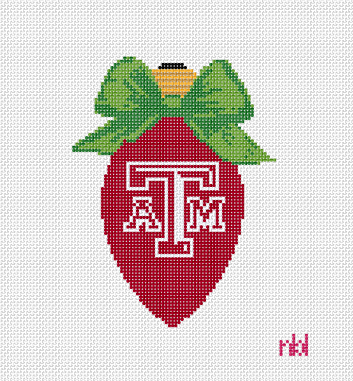 TAMU Christmas Bow Light Bulb