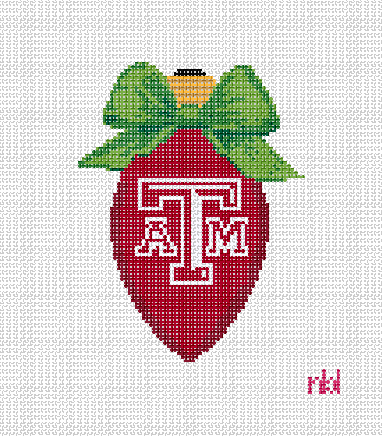 TAMU Christmas Bow Light Bulb