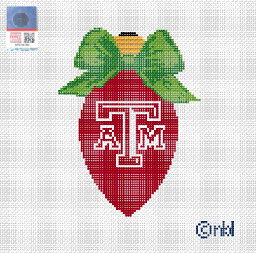 TAMU Christmas Bow Light Bulb