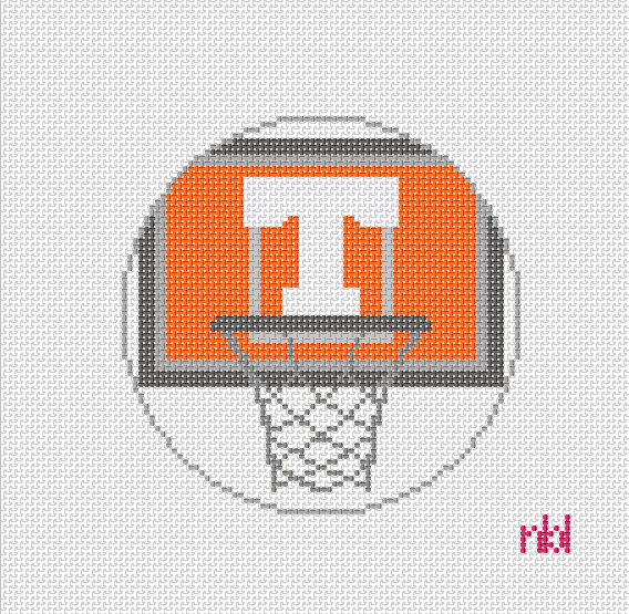 Tennessee Basketball Net Needlepoint Canvas