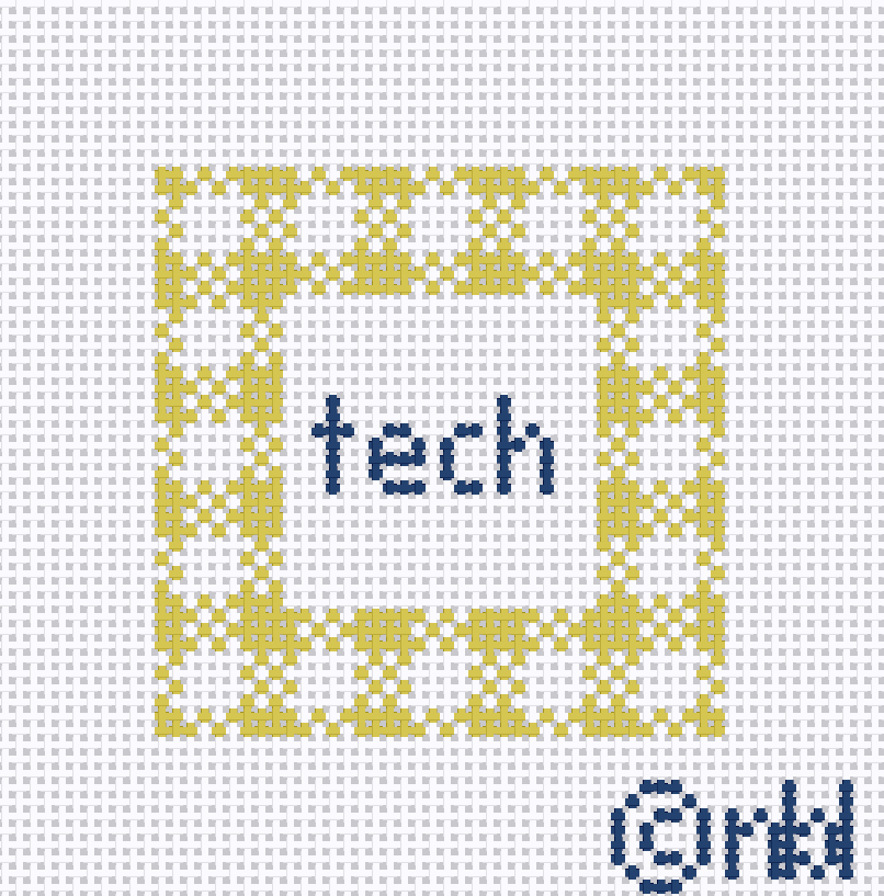 Georgia Tech Gingham Mini Square 2.2