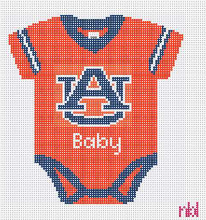 Auburn Baby Onesie Needlepoint Canvas