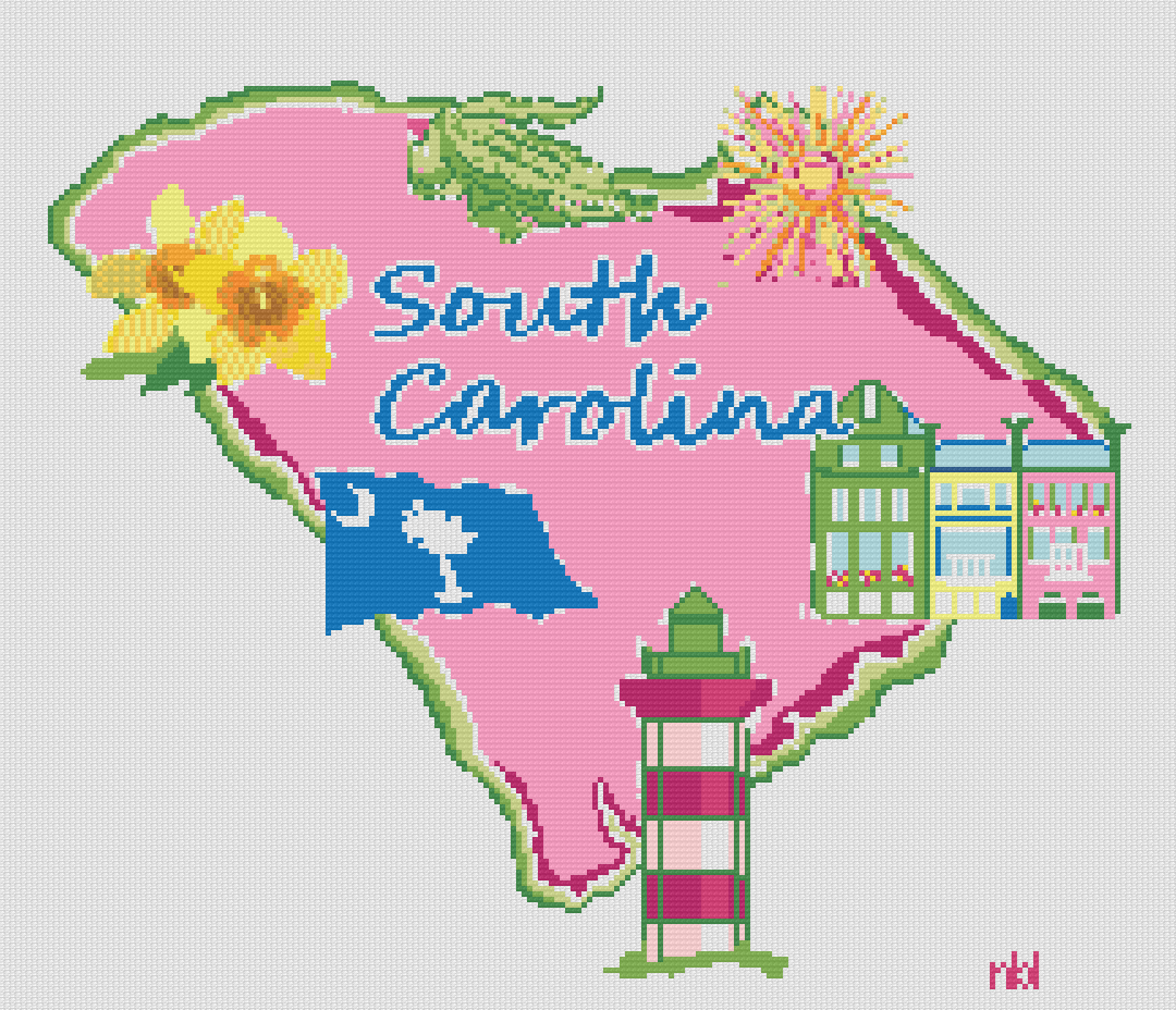 State of South Carolina Pillow