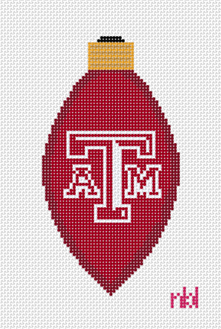 Texas A and M Christmas Light Bulb